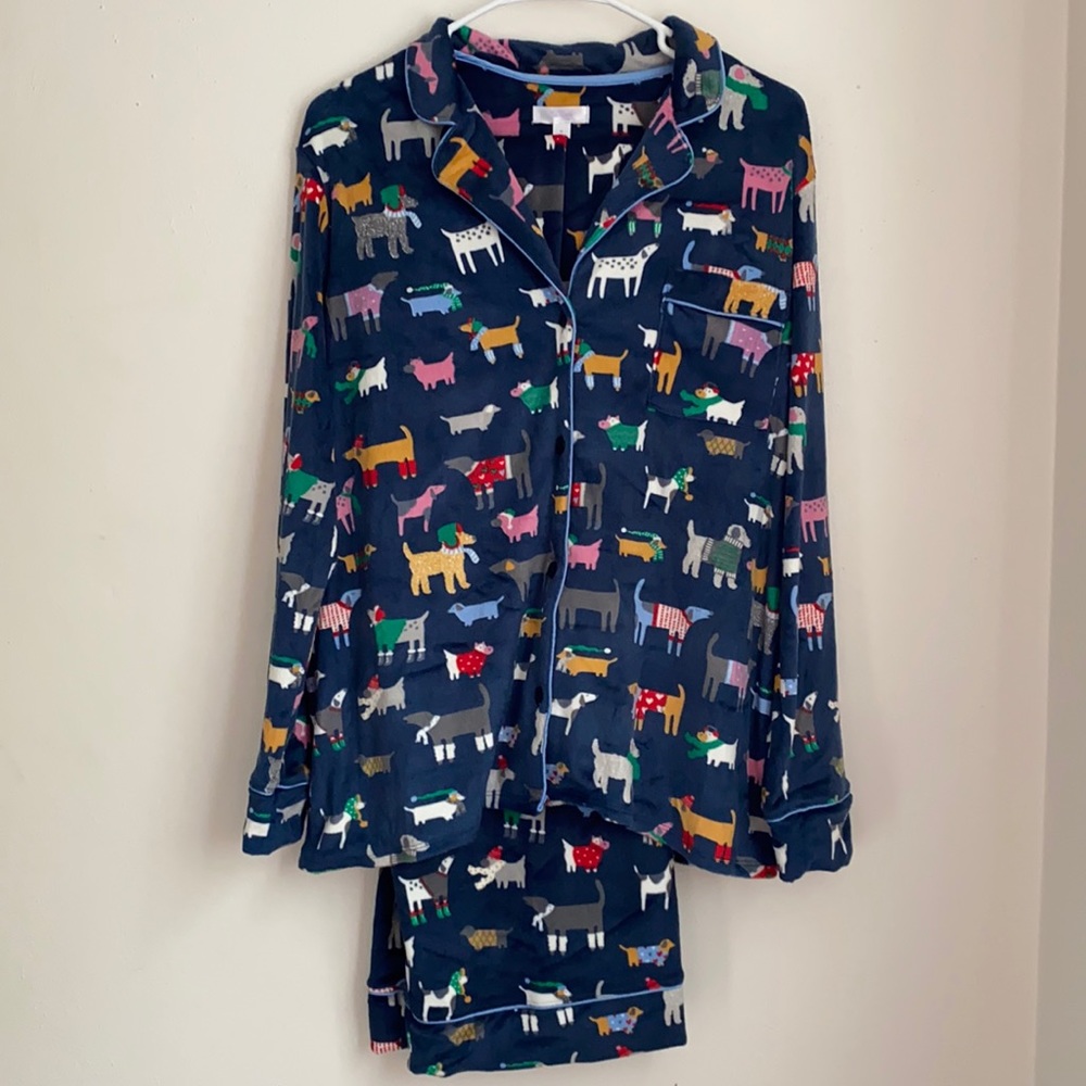 Dog Print Pajama Set